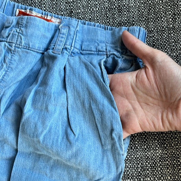 Anthropologie Cartonnier tie belted tapered soft blue jeans, size S - Picture 5 of 10